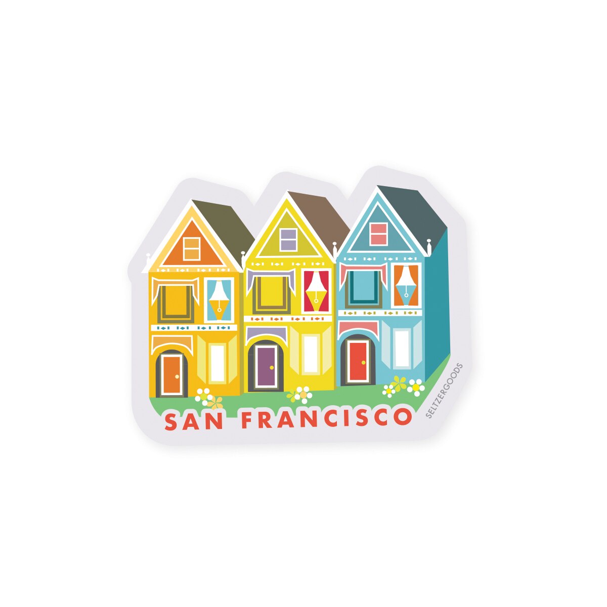 SF Painted Ladies Sticker | Seltzer Goods